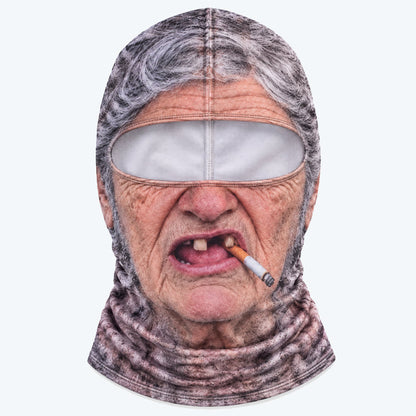 🎿 Funny Realistic Face Ski Balaclava | Slopes Party Winter Group Gear