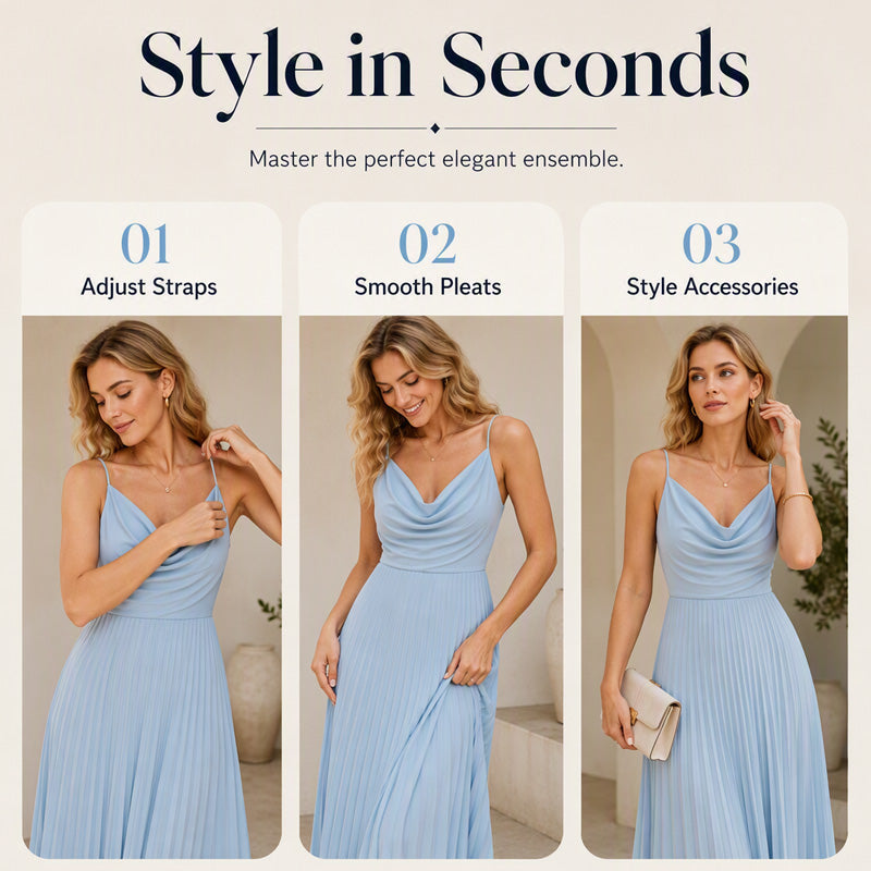 👗✨ Women's Elegant Spaghetti Strap Maxi Dress ! Flowing silhouette, delicate straps, timeless elegance – perfect for summer & special occasions. 🔥🌸