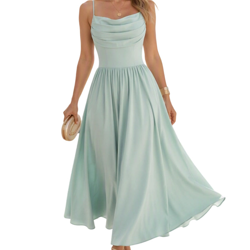 👗✨ Women's Elegant Spaghetti Strap Maxi Dress ! Flowing silhouette, delicate straps, timeless elegance – perfect for summer & special occasions. 🔥🌸